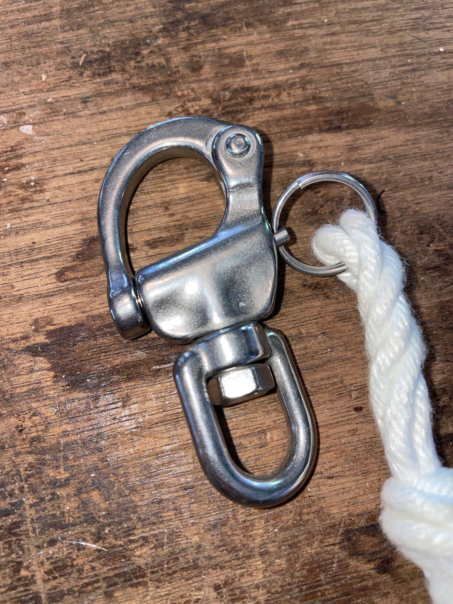 SS Swivel Bail Shackle With Pull- 1/2”