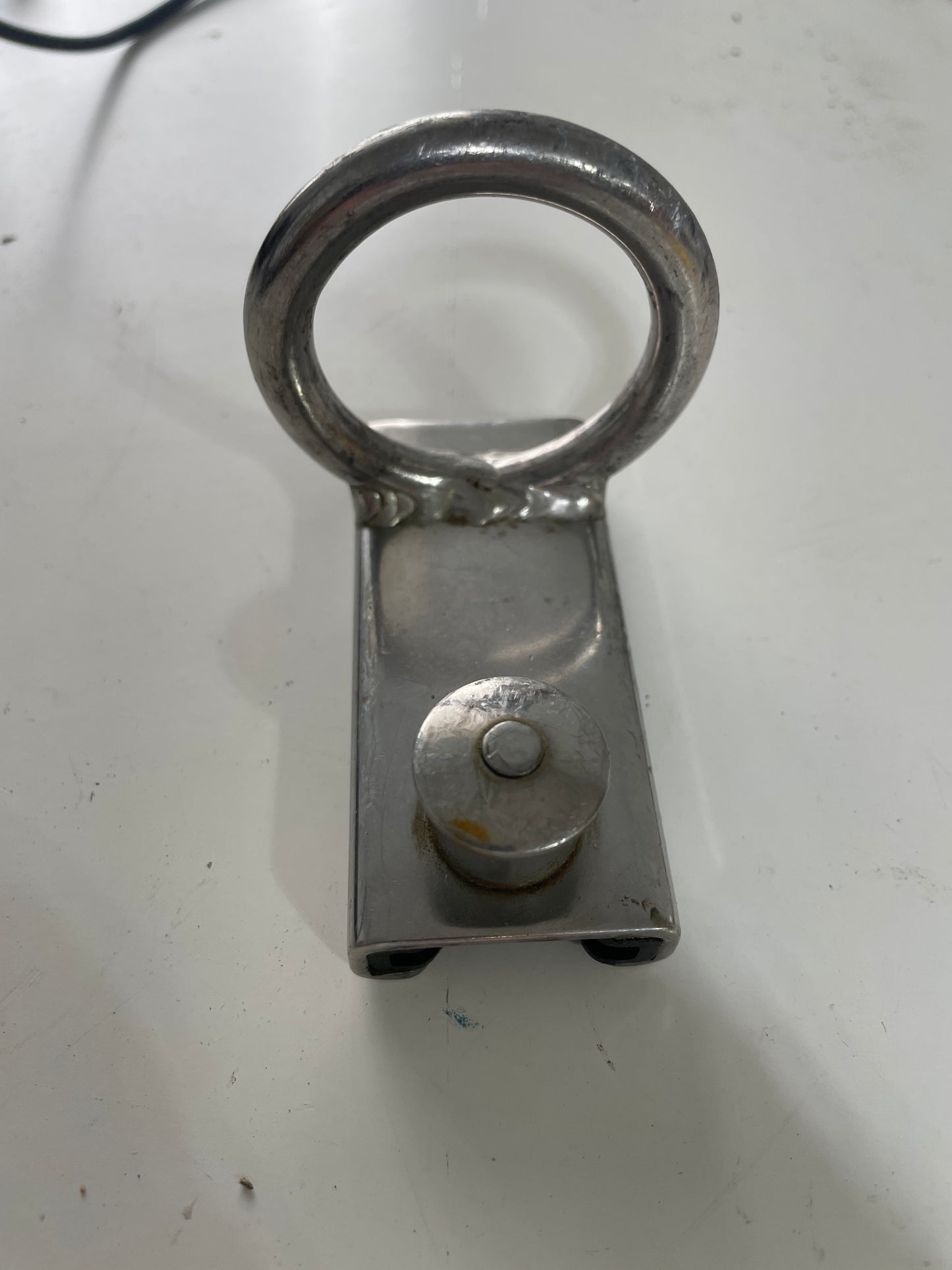 Stainless Steel Pull Top 1" Track Car Mast Ring / Spinnaker Car - 1 1/2" Eye Diameter