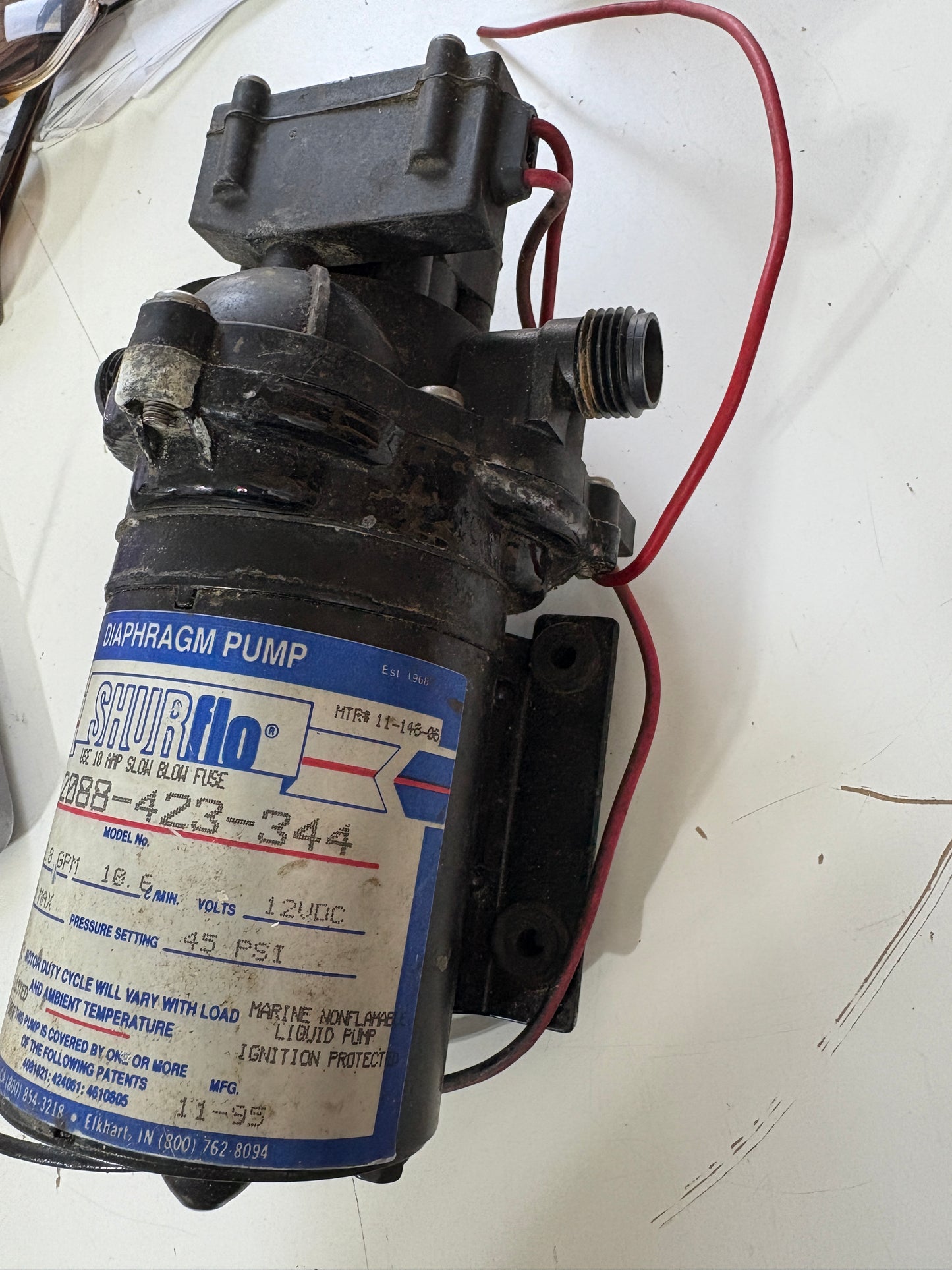 Shurflo Diaphragm Pump model 2088-423-344