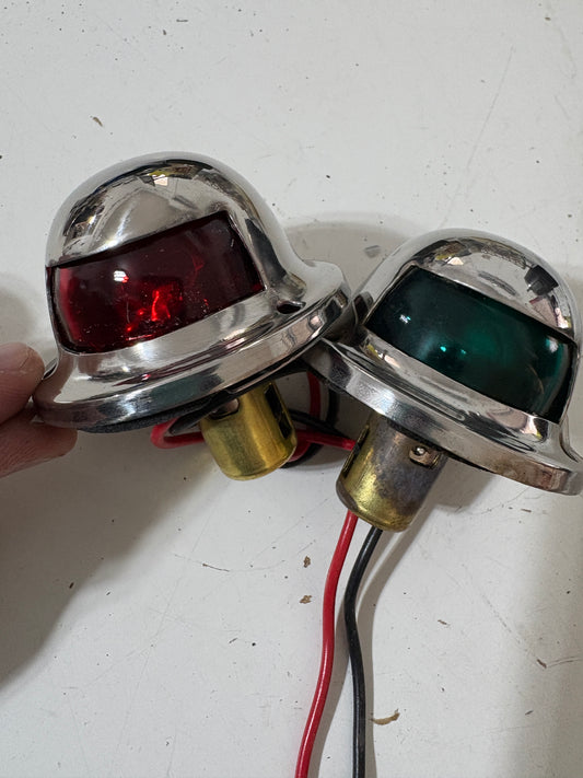 Red and Green Bow Navigation Lights NEW