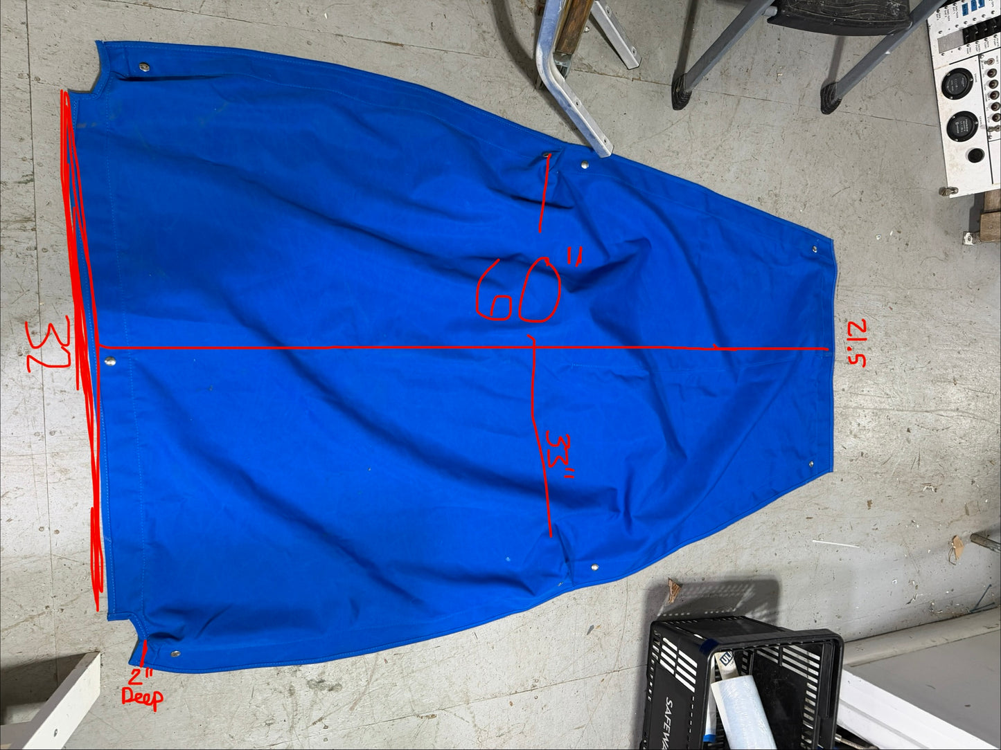 Pacific Blue Companion Way Hatch Cover - Ericson 35-2