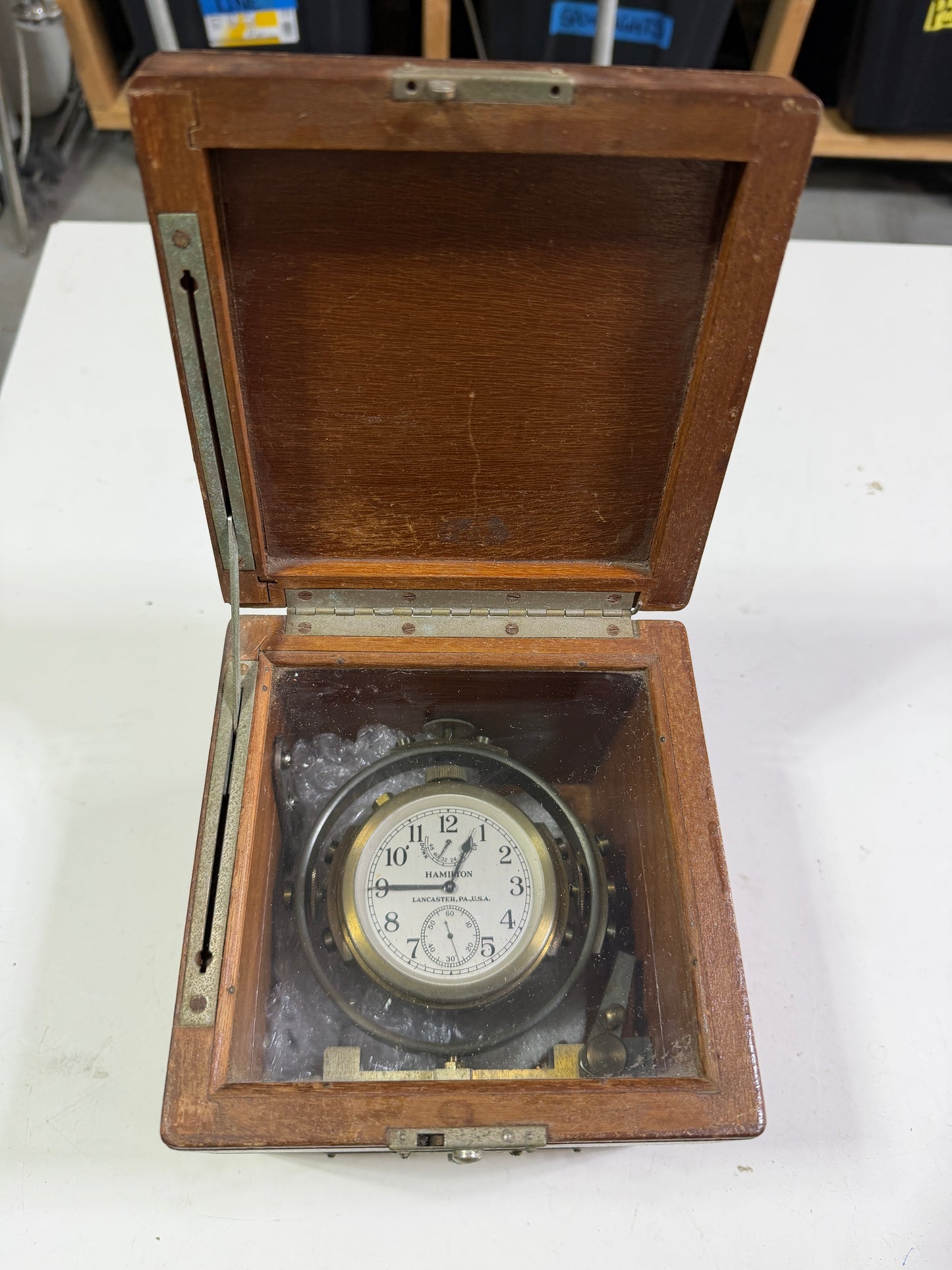 Vintage Hamilton Watch Co Marine Timepiece