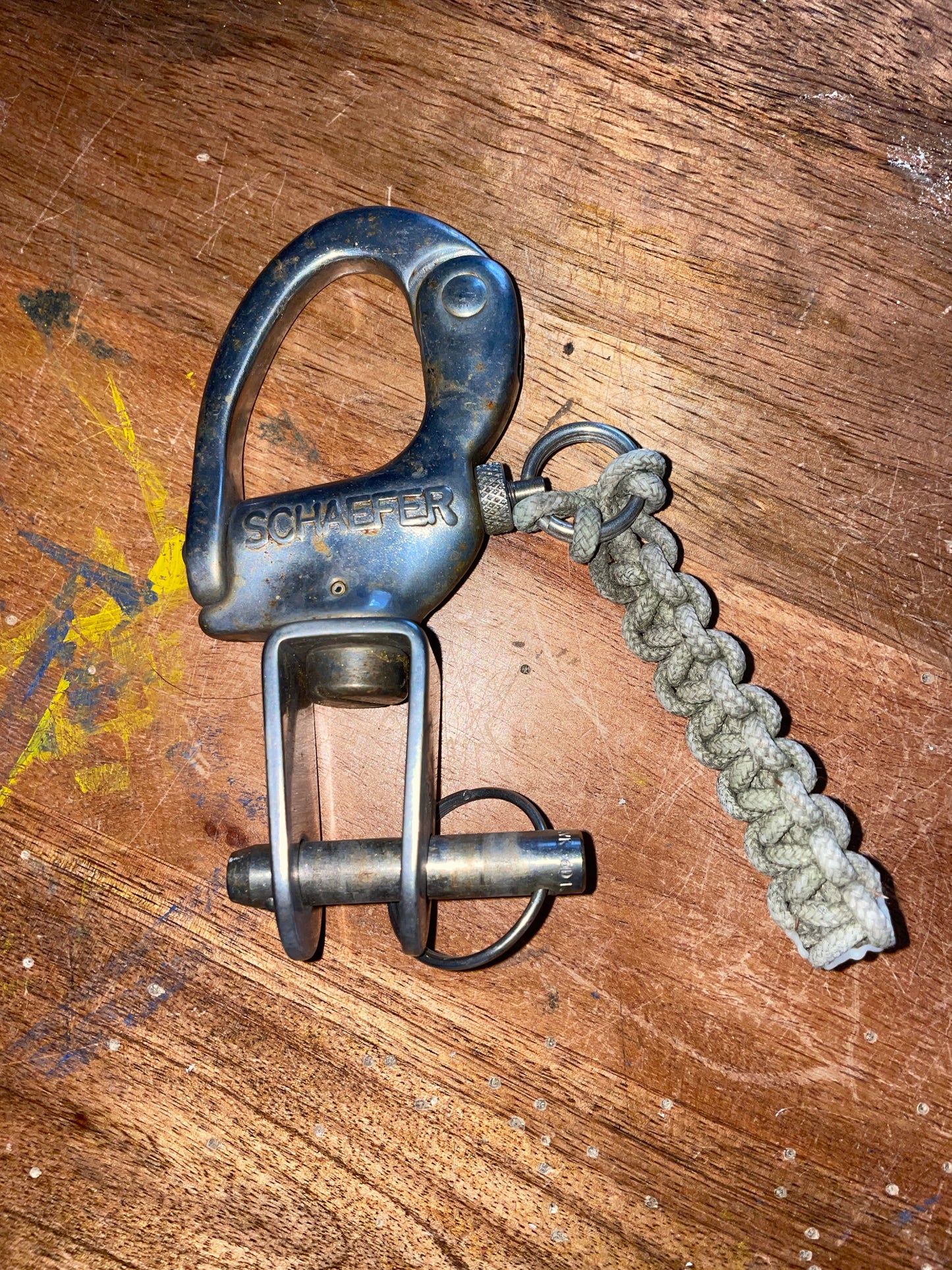 Large Stainelss Steel Schaefer Swivel Forked Bail Shackle - 9/16” Width