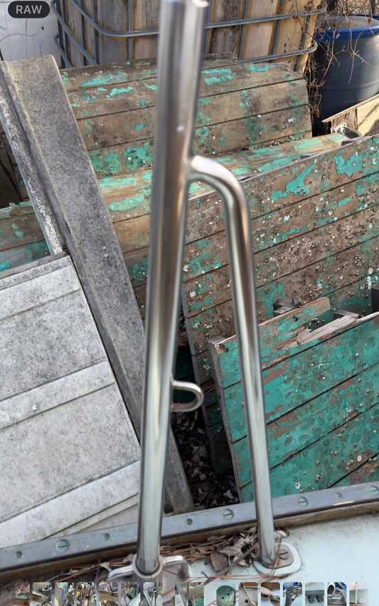 PAIR - 24 1/2" Height Stainless Steel Stanchion Gates - Alden Priscilla 1971