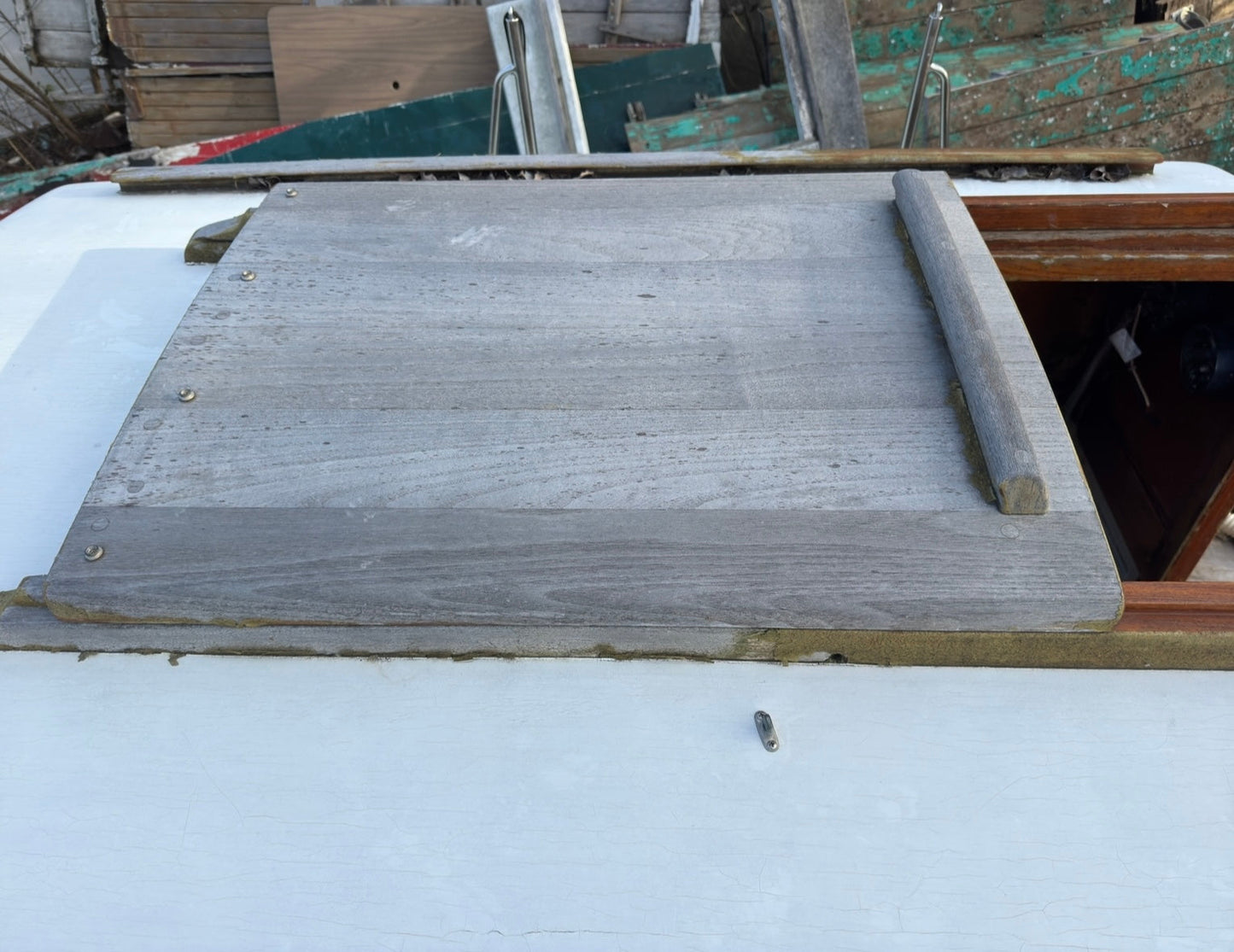 Teak Companionway Hatch off Alden Priscilla 1971