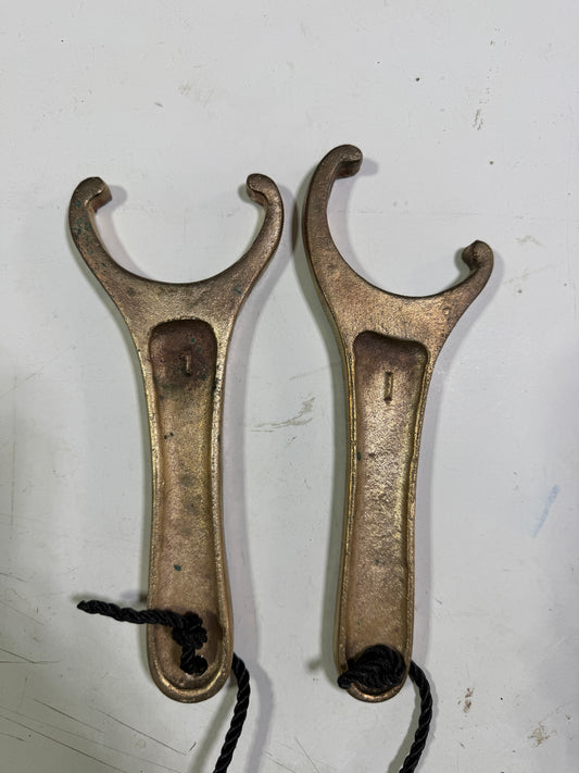 Cape Dory Style Stuffing Box Wrenches - Come in a pair as shown - Marine Tools