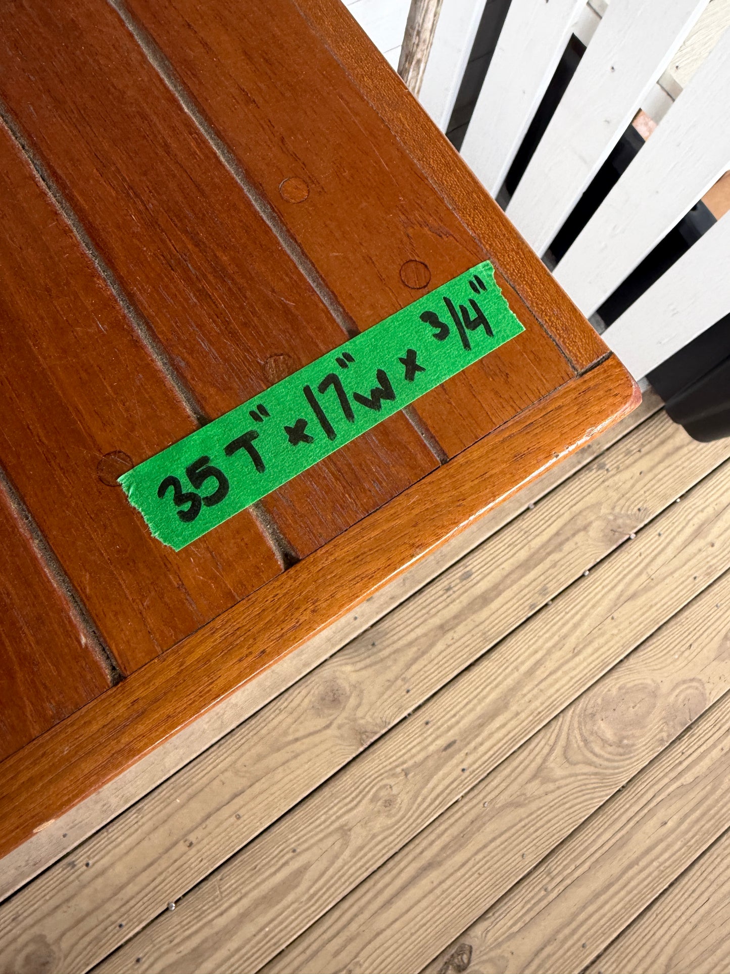 Islander 33 Interior Cabinet Door - 35" Tall x 17" Wide x 3/4" Thickness -- #336