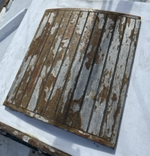 Teak & Fiberglass Companion Way Sliding Hatch from Seafarer 31 MKI Yawl