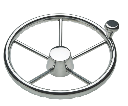 STEERING WHEEL SS 13.5" W/KNOB