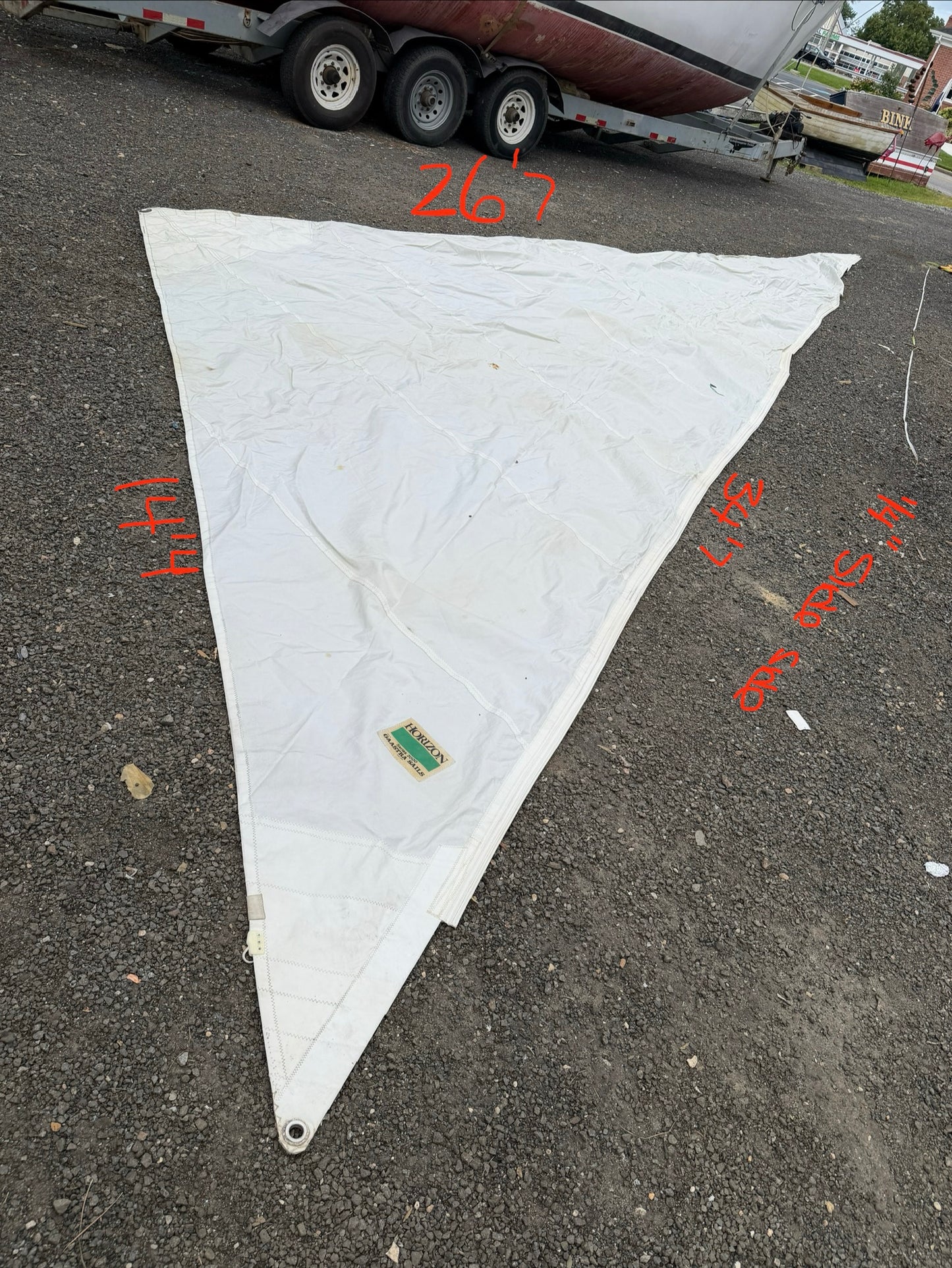 Dufour 3800 Headsail - 34'7" (1/4" Slide Side) x 26'7" x 14'11"