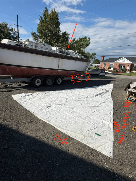 35'8" (1/4" Slide Side) x 33'3" x 16'6" Foot - Dufour 3800 Sail