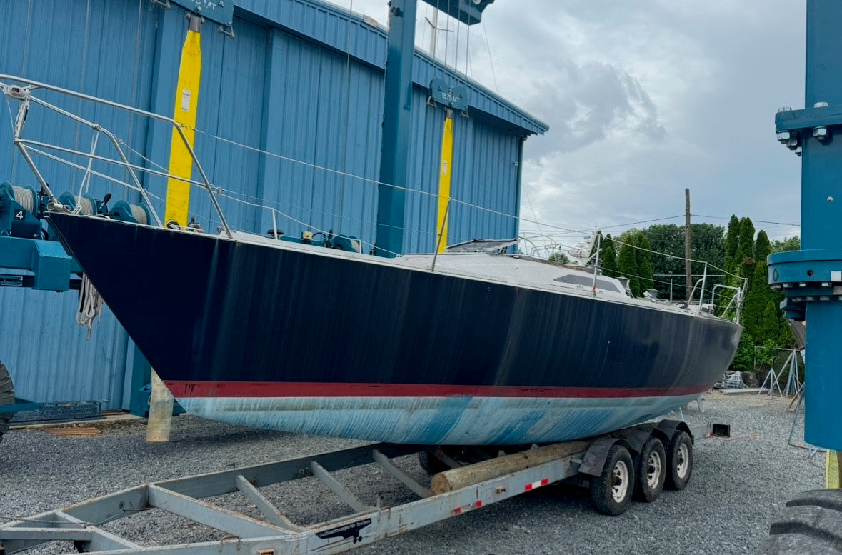 72.5' OF 1/2" Halyard Line With Gibb Shackle - Has Rub Area - Humphries IOR 42