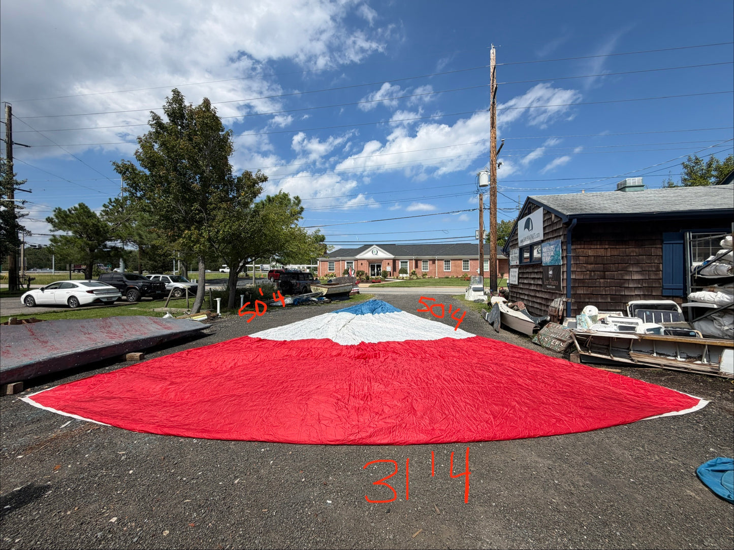 50'4" x 50'4" x 31'4" Symmetrical Spinnaker - Morgan 45
