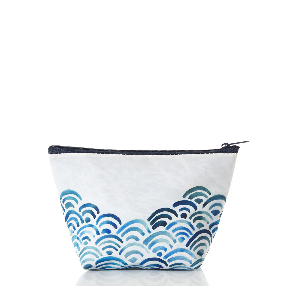 Sea Bag Watercolor Waves Cosmetic Bag