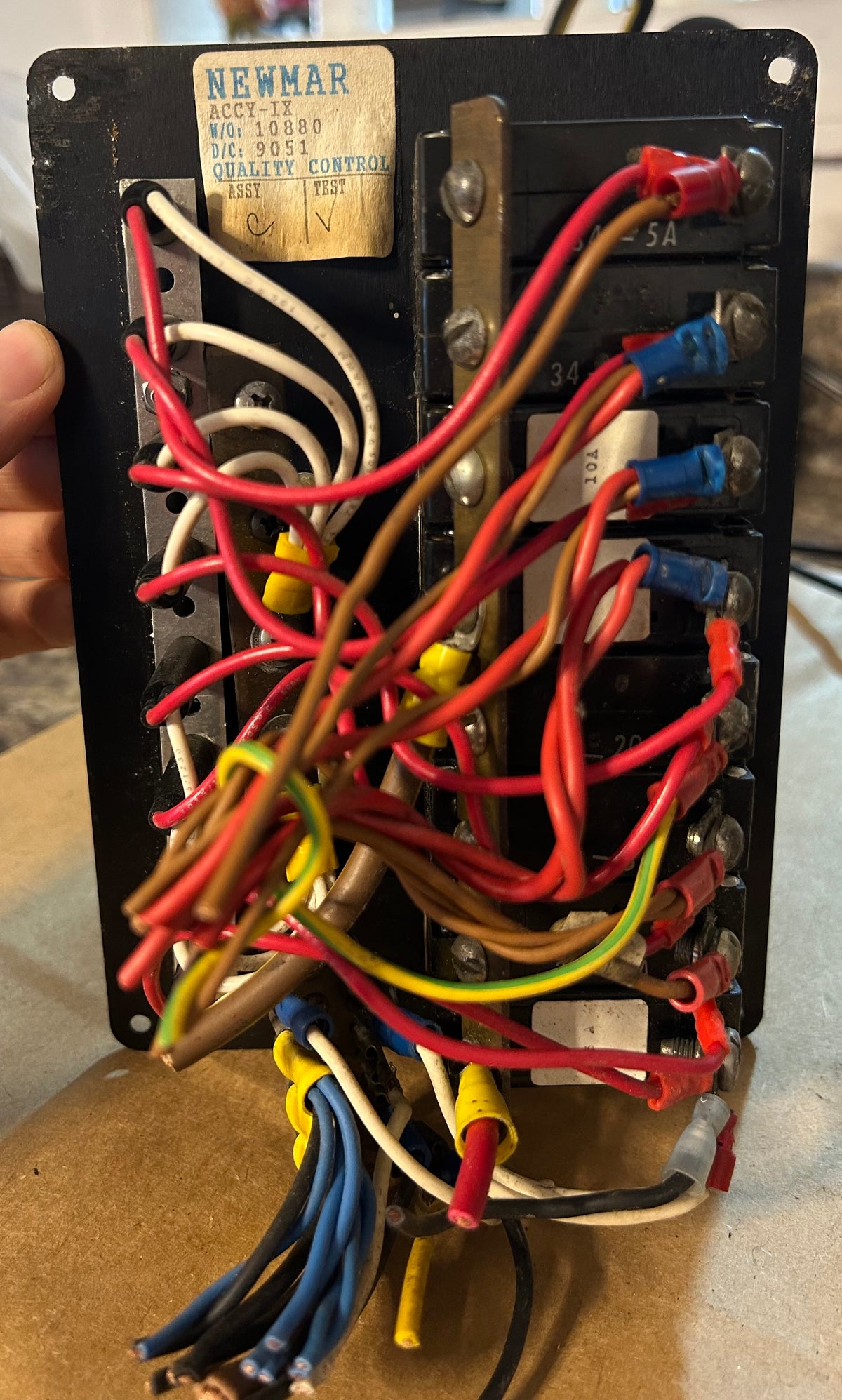 Newmar Electrical Switch Panel