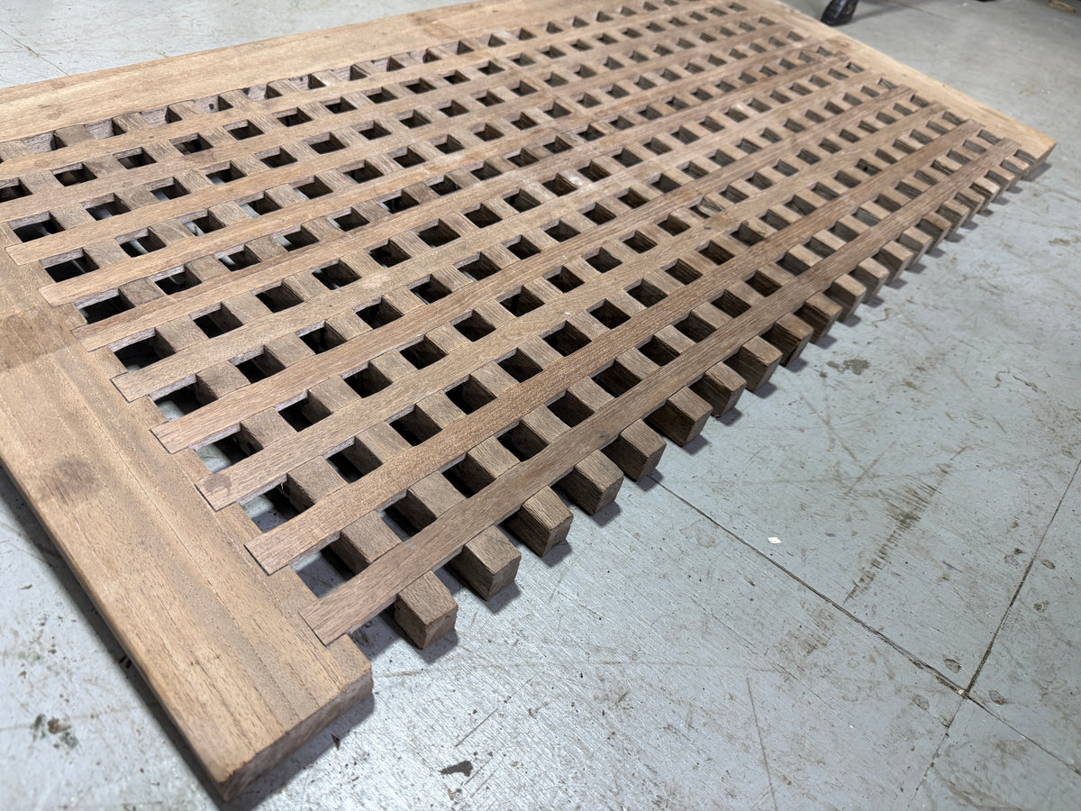 Teak Grate - 40” Length x 20 1/2” Width x 3” Height