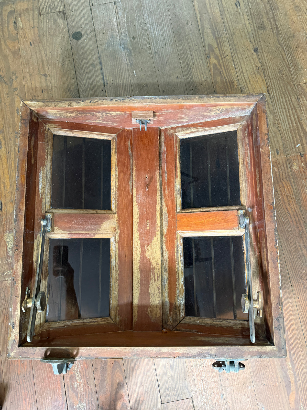 Teak Butterfly Hatch - Marine Trader 38