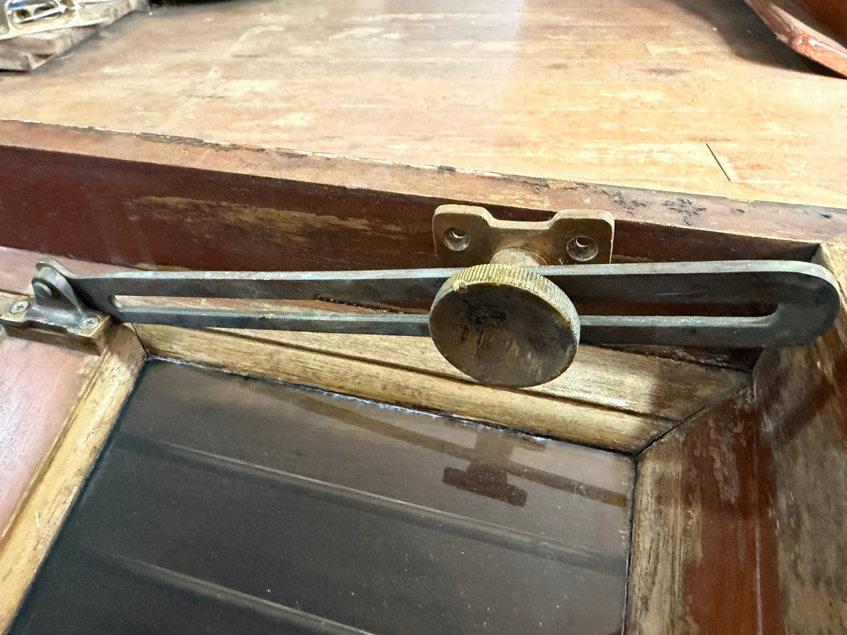 Teak Butterfly Hatch - Marine Trader 38