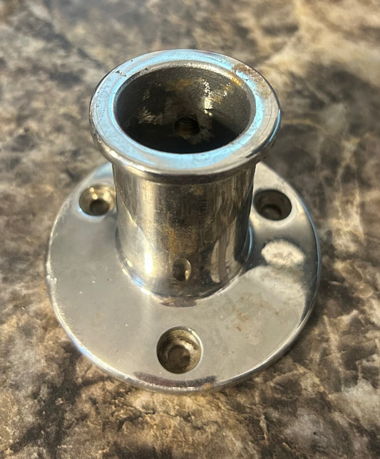 Stainless Steel Stanchion Base 2 5/8” 