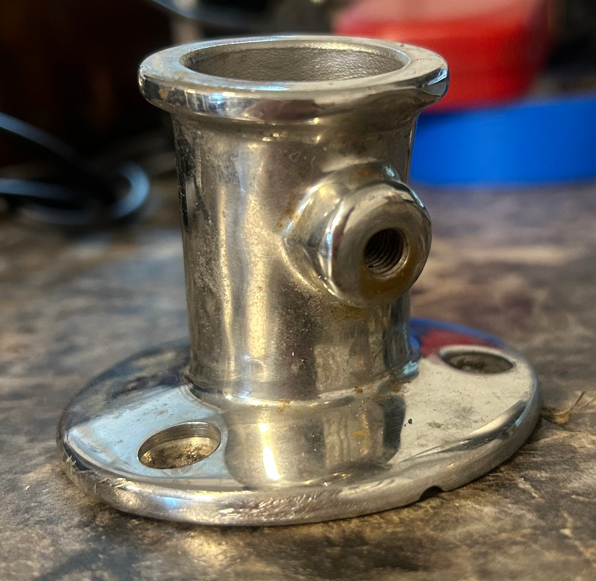 Stainless Steel Stanchion Base 2 5/8” 
