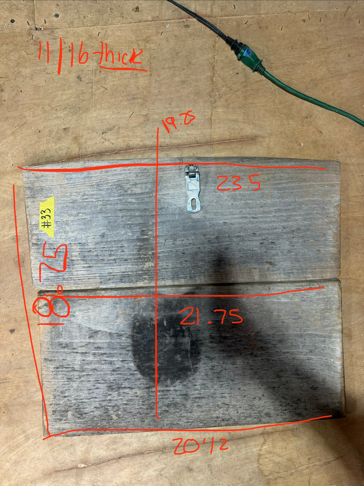 Hunter 30 - 2 Piece Teak Companionway Boards — #33