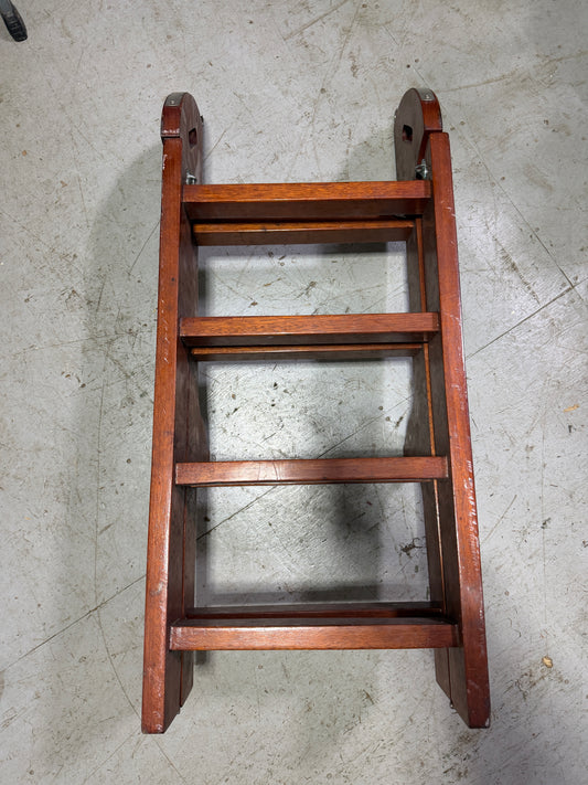Teak Folding Ladder - 66” Total Length x 15 3/8” Width