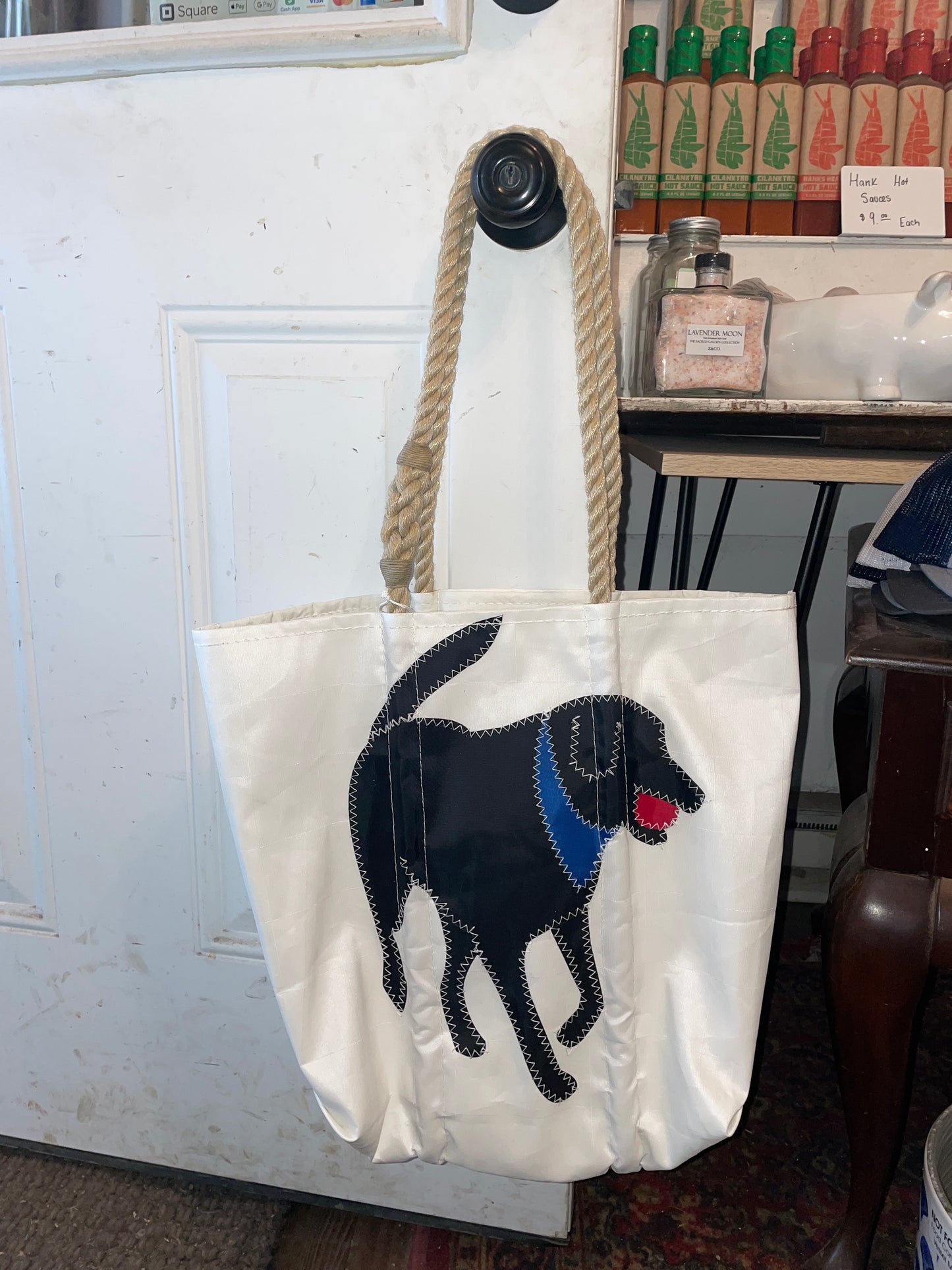 Black Labrador Medium Seabag Tote