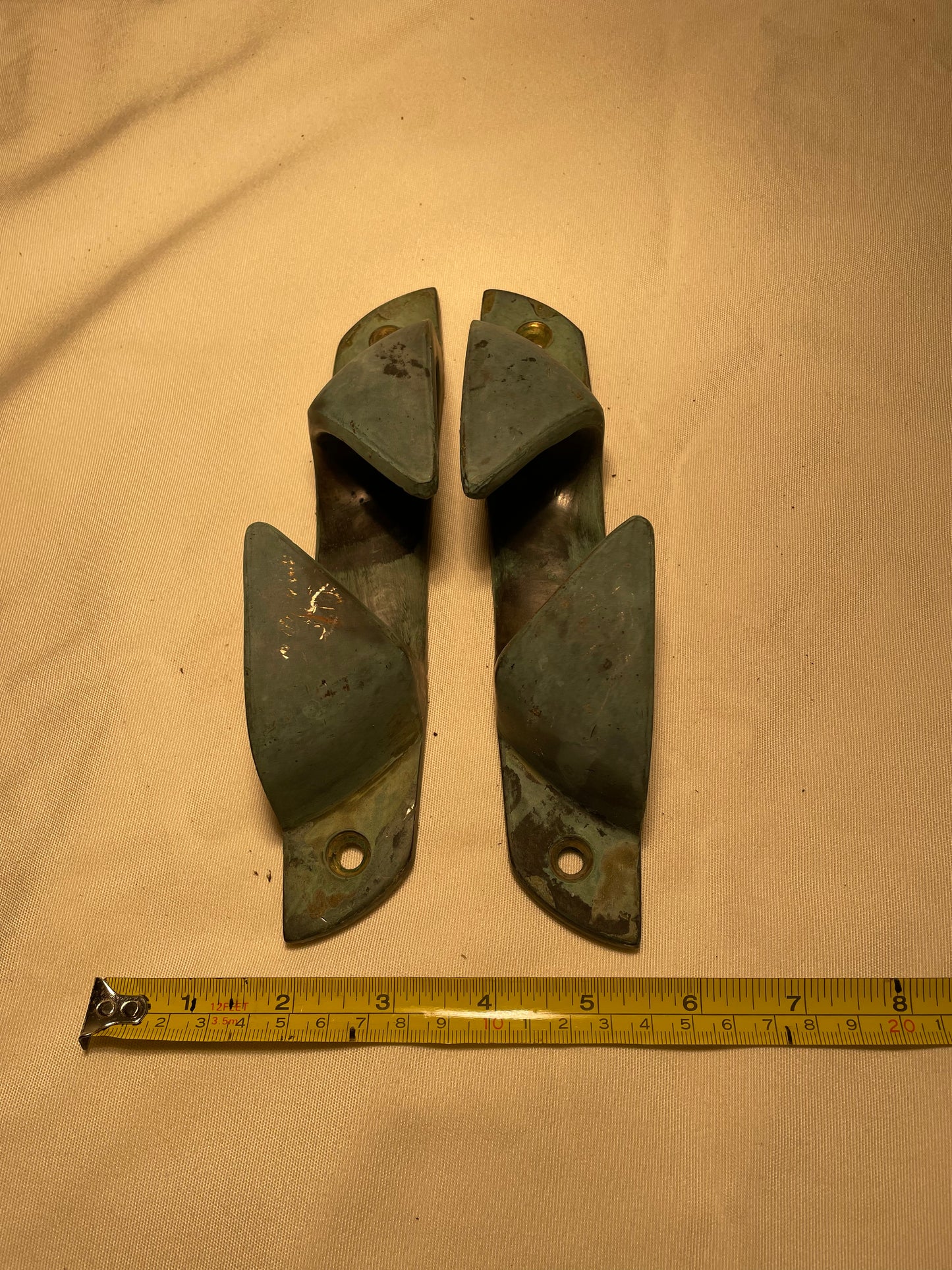 Bronze 8" Chock Cleat Pair Set Starboard & Port