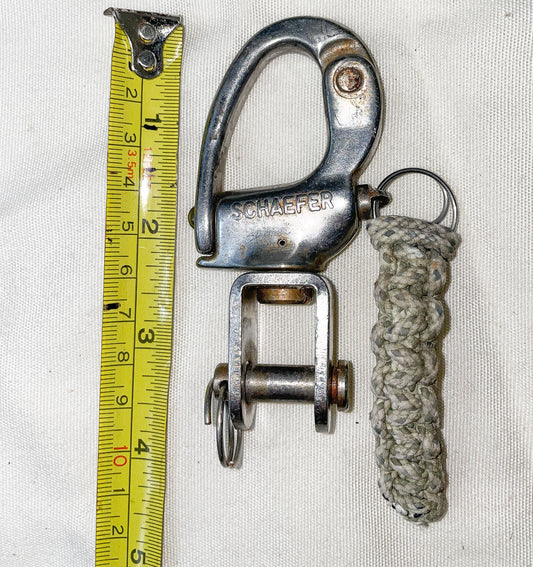 Schaefer Stainless 1/2" Snap Shackle Forked Bail