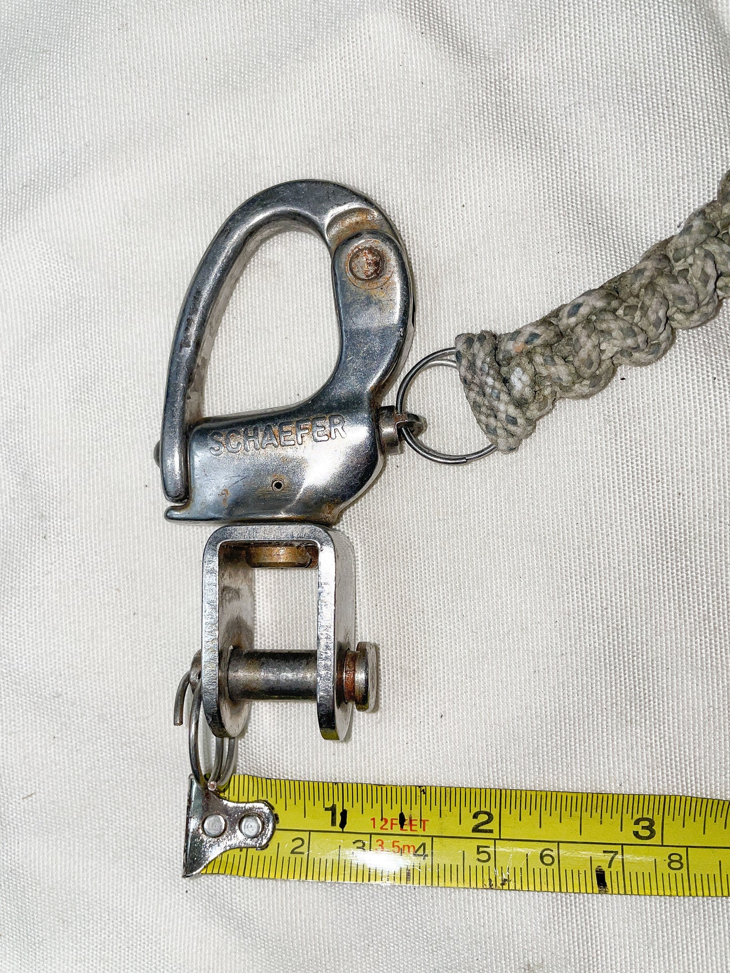 Schaefer Stainless 1/2" Snap Shackle Forked Bail