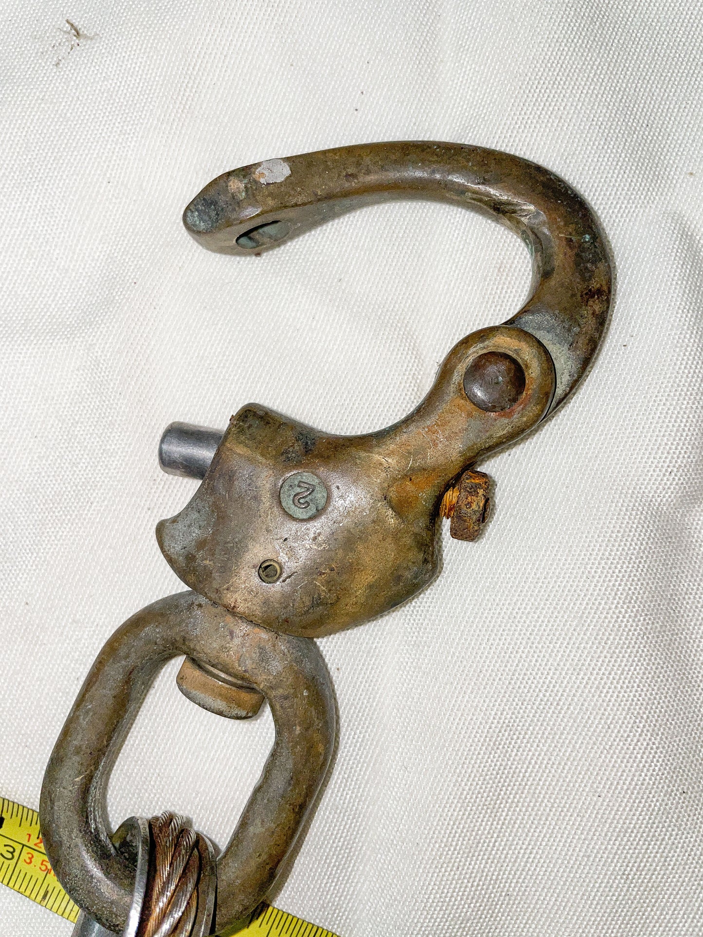 Vintage Merriman Bronze 3/4" Snap Shackle 4 3/8" Long Swivel Bail