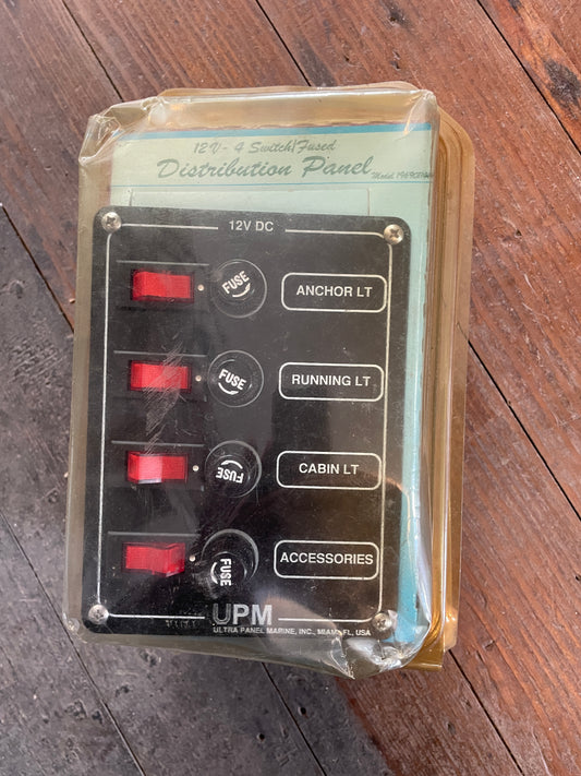 UPM 12V-4 Switch/Fused Distribution Panel