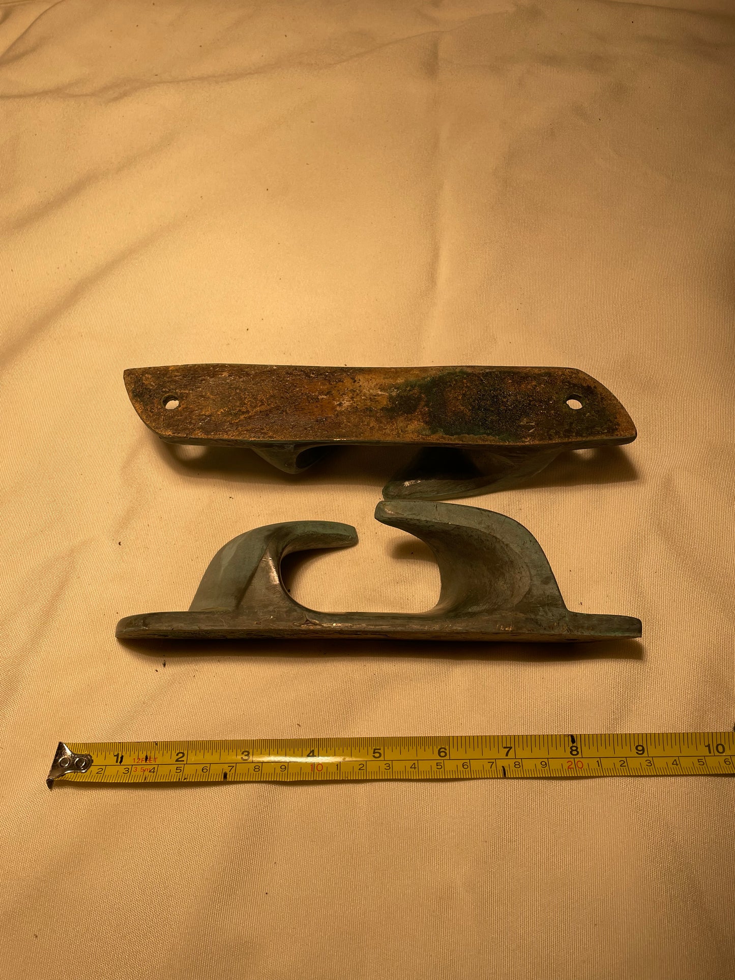 Bronze 8" Chock Cleat Pair Set Starboard & Port