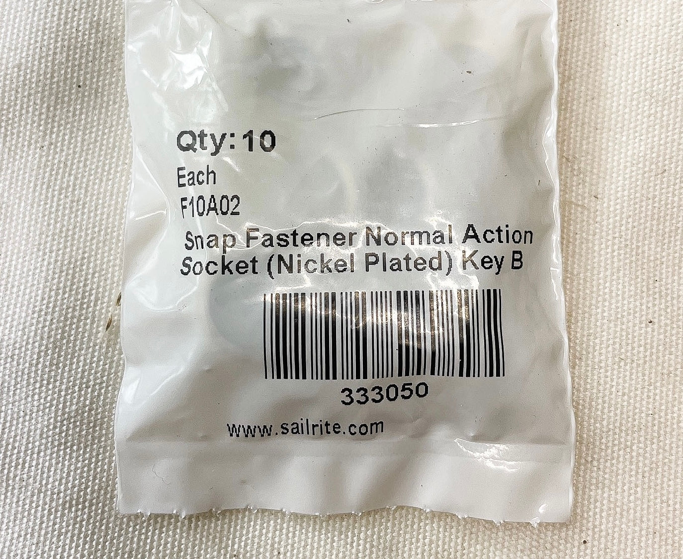 10 Count Snap Fastener Normal Action Socket Key B #F10A02