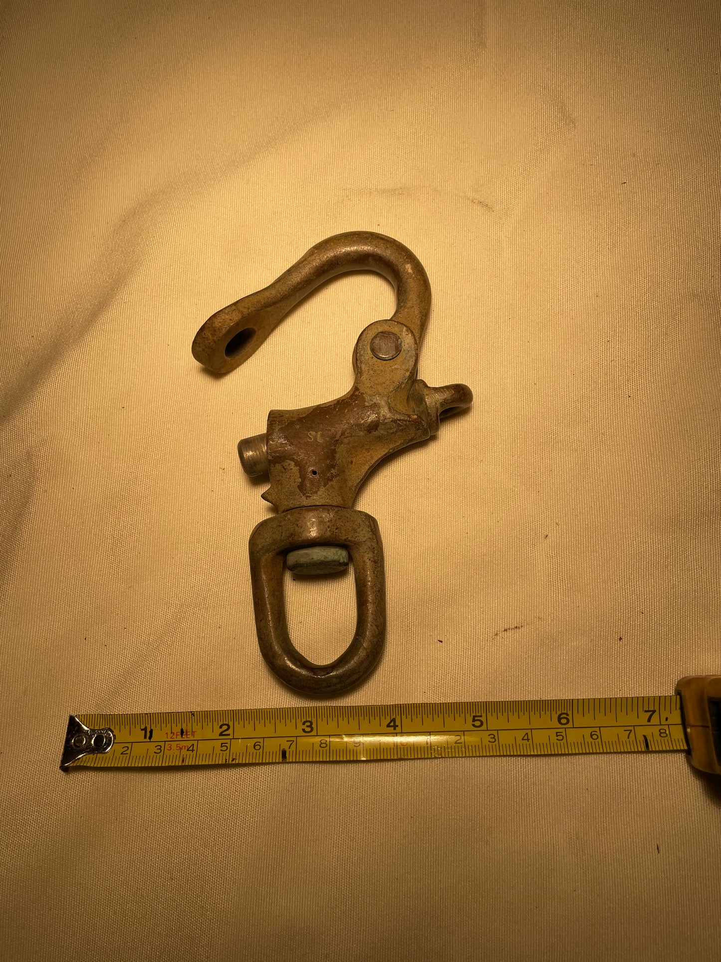 Vintage Large South Coast Bronze 7/8" Snap Shackle