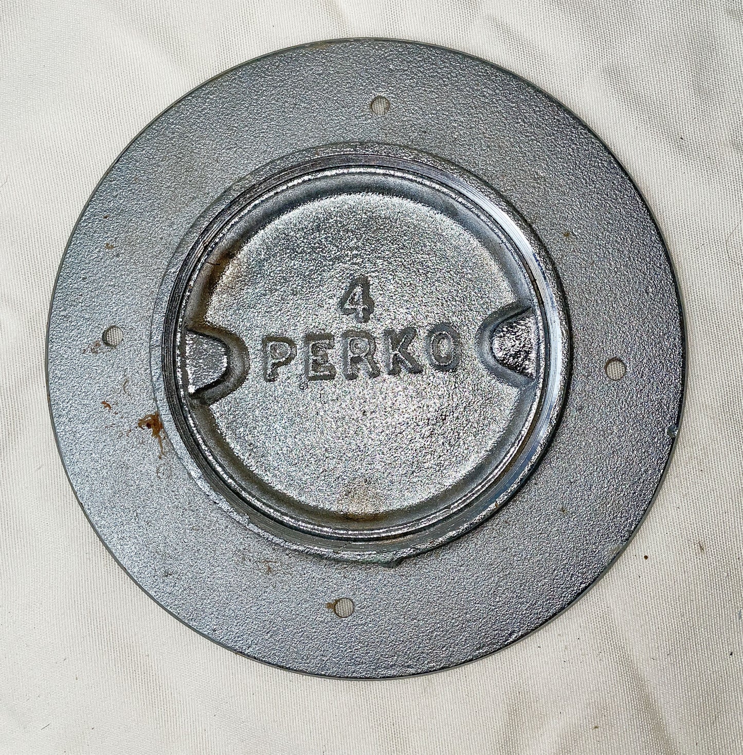 Perko #4 Chromed Bronze Deck Plate