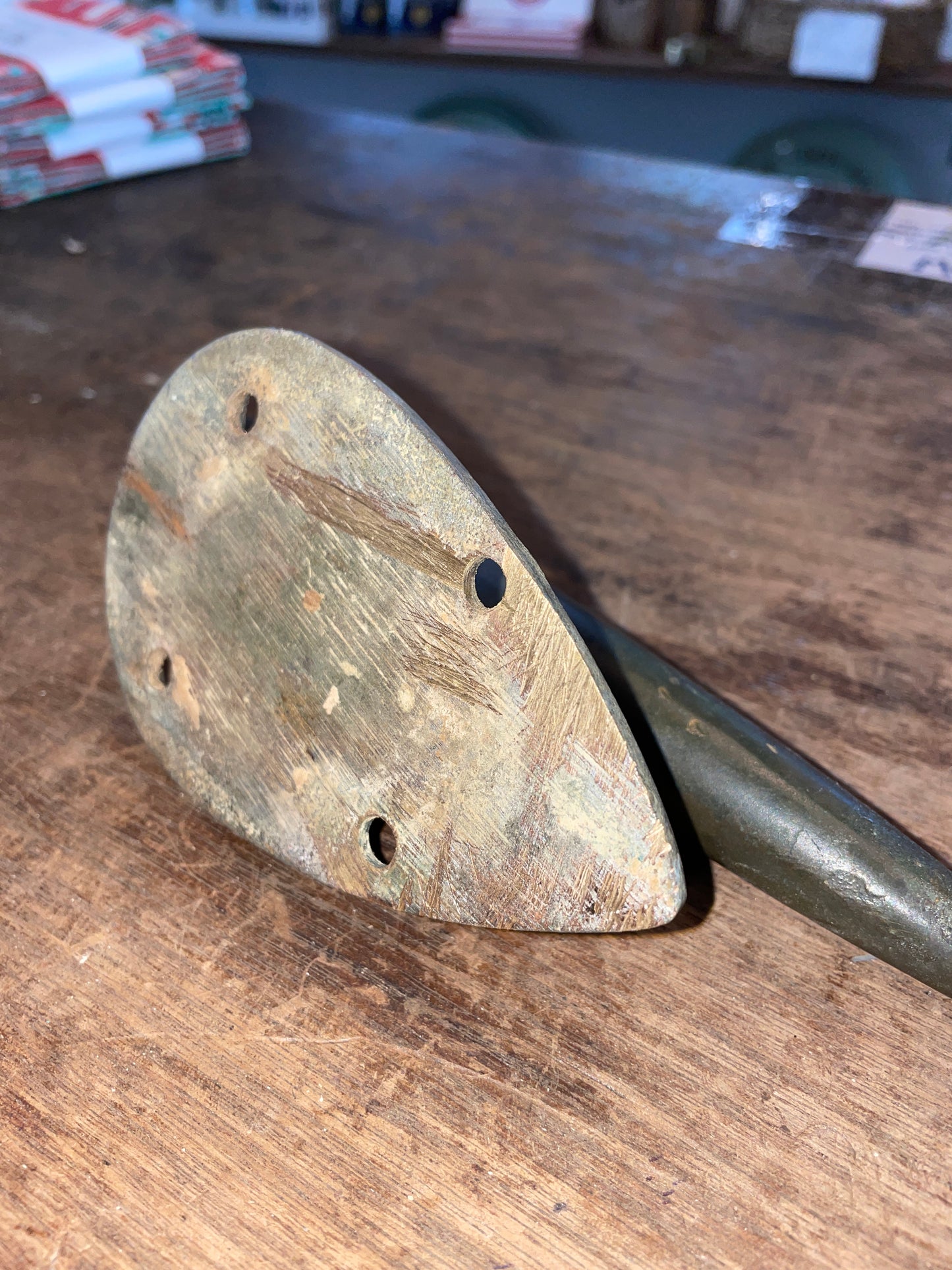Vintage Bronze 7 3/4” Torpedo Cleat