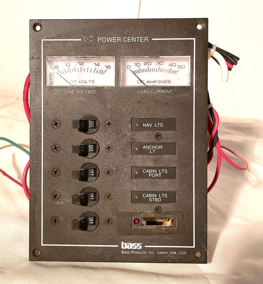 Bass Products DC Power Electric Panel 5 Toggle