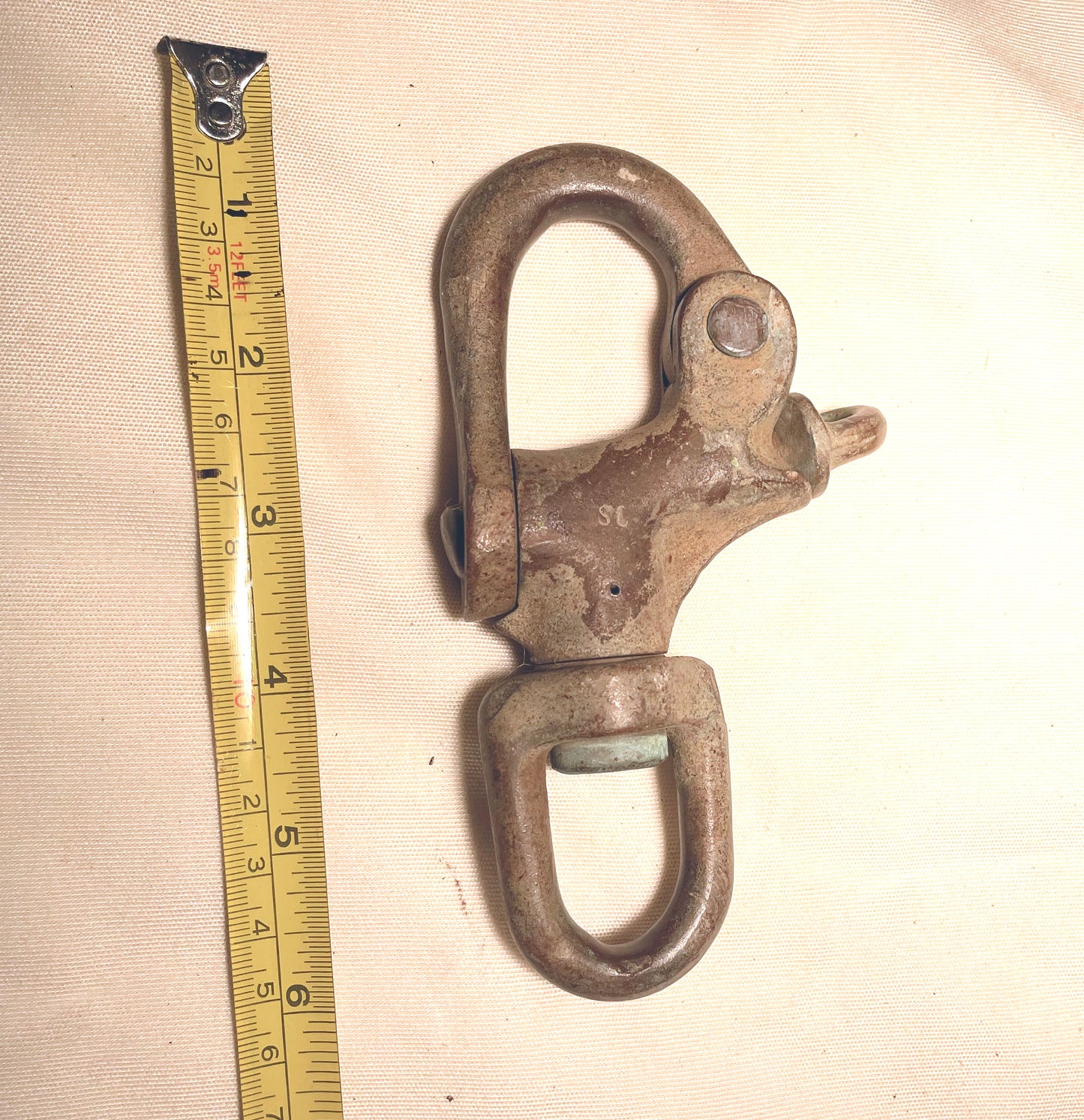 Vintage Large South Coast Bronze 7/8" Snap Shackle