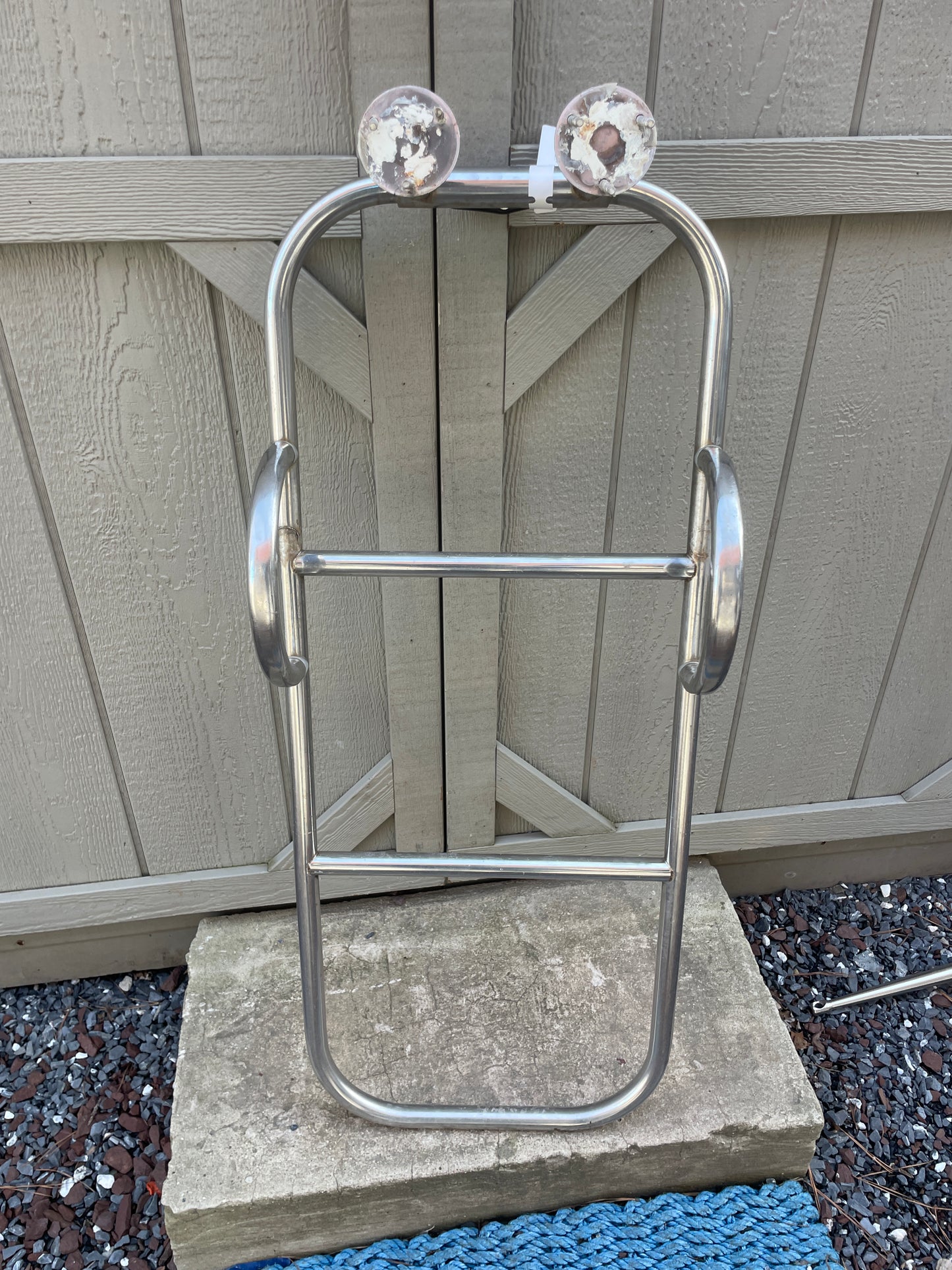 Stainless Steel Boarding Ladder off of Catalina 30 – Sailboat Parts