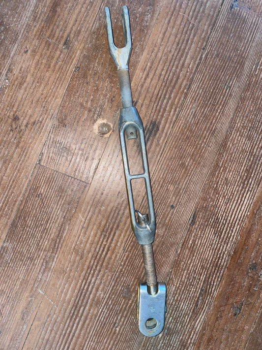 Chromed Bronze Merriman 5/8" Open Bodied Turnbuckle