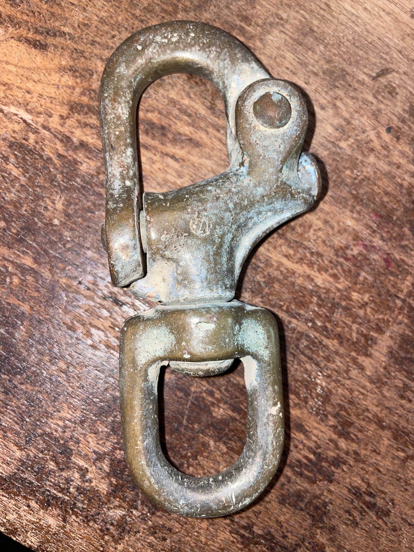 Vintage Merriman #2 Bronze 3/4" Snap Shackle Swivel Bail